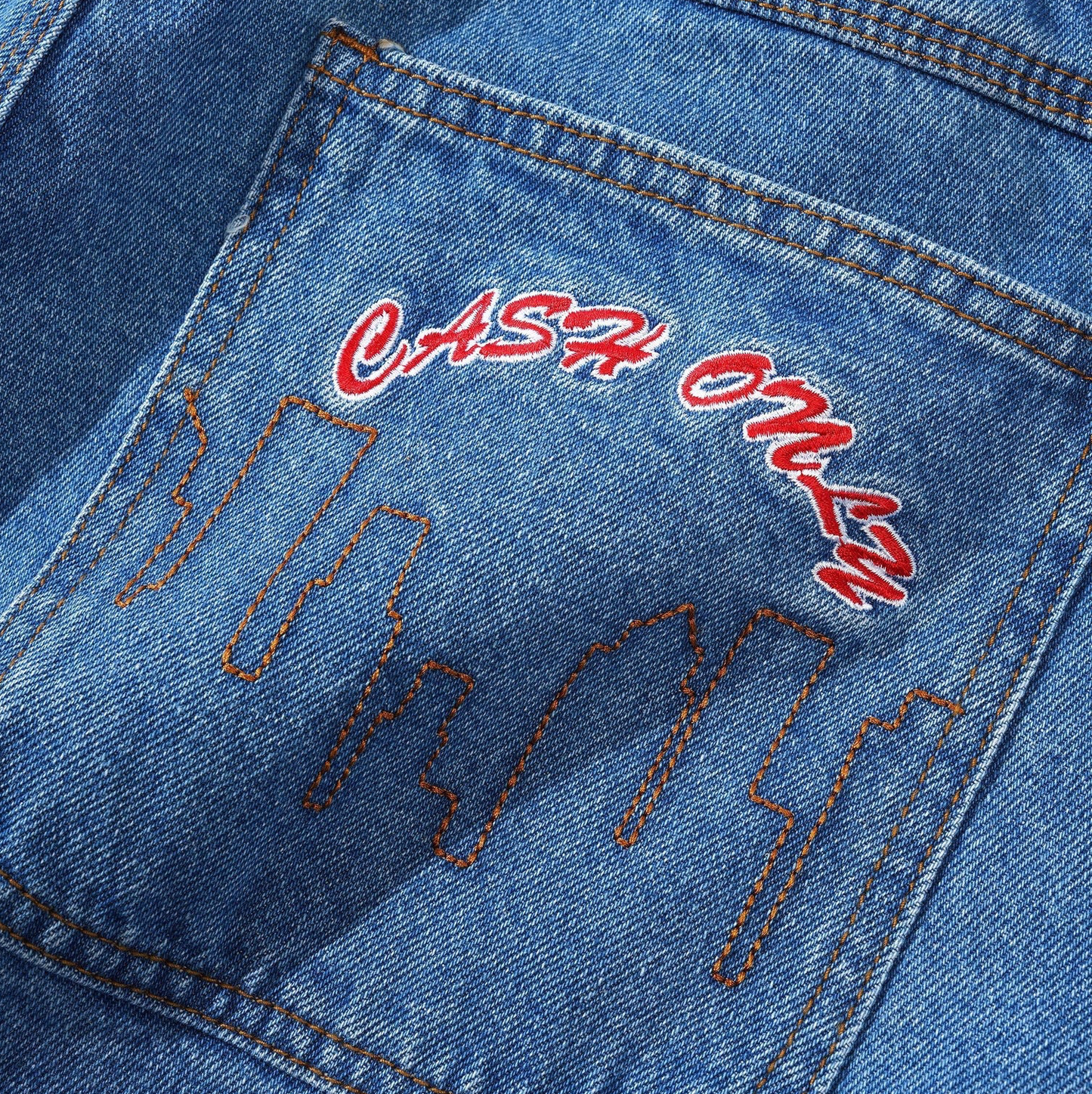 Logo Baggy Denim Jeans