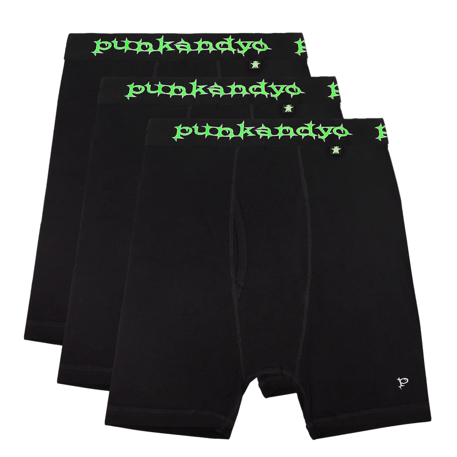 P&Y Green/Black Boxers (3 Pack)