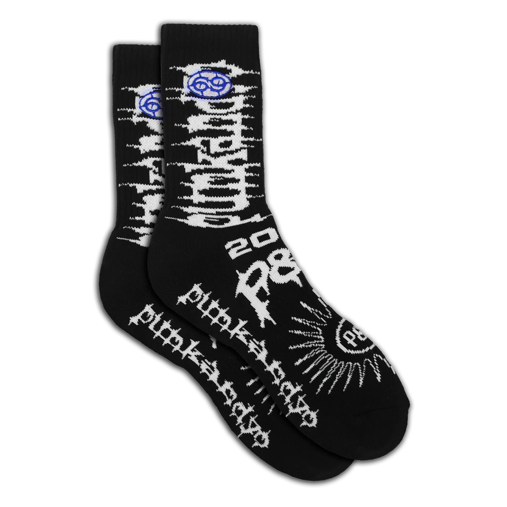 Black Crazy Sock