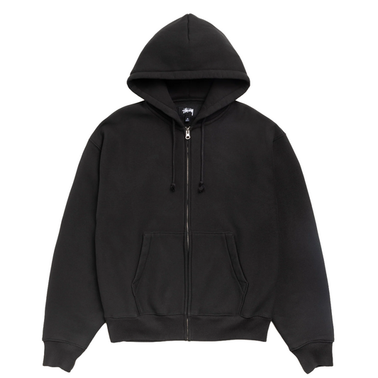 Cursive Applique Zip Hoodie