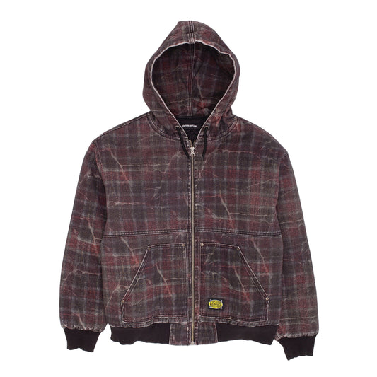 Distressed Plaid KO Work Jacket