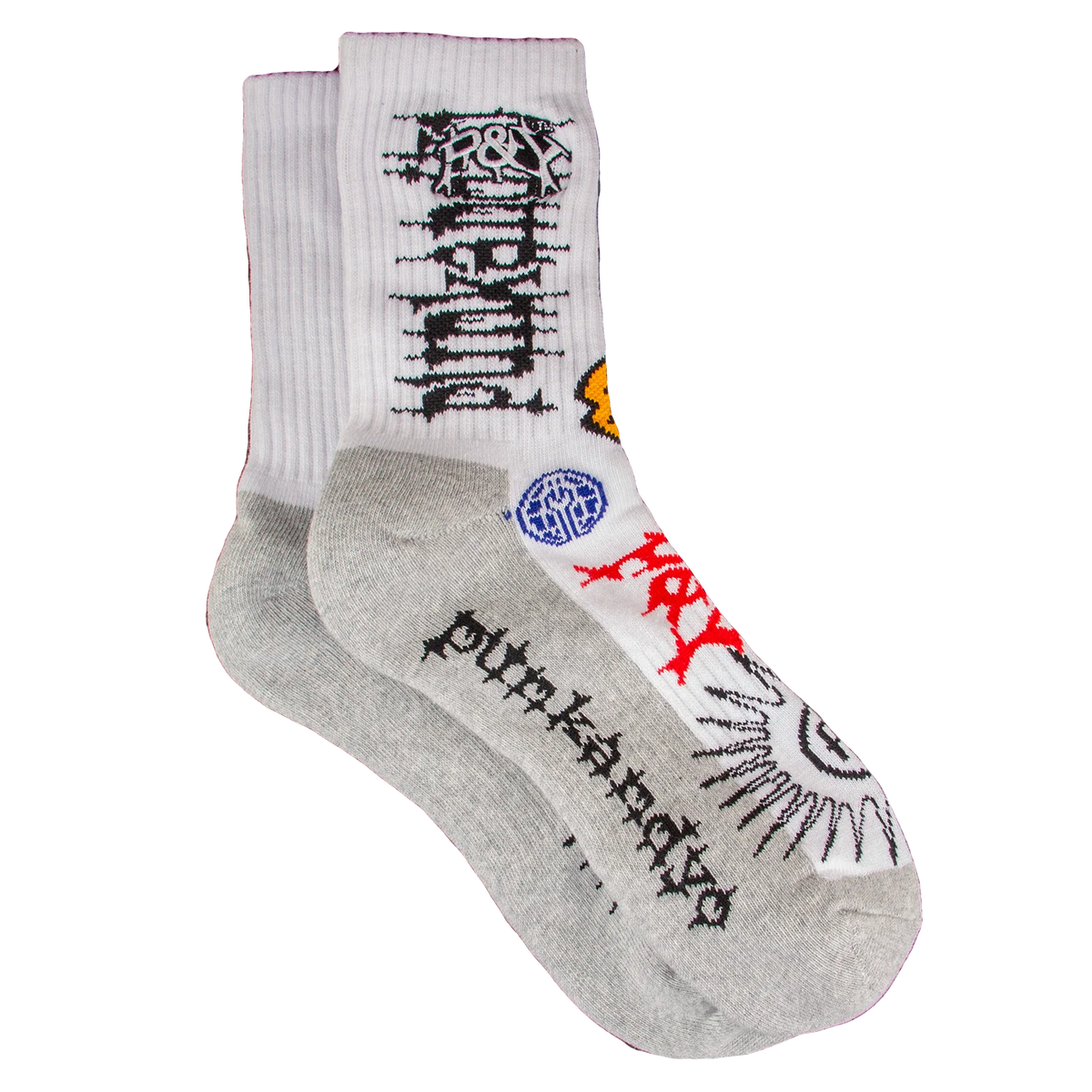 Mad White Socks