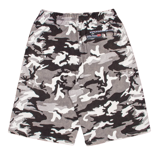 White Camo Sweatshorts