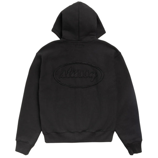 Cursive Applique Zip Hoodie