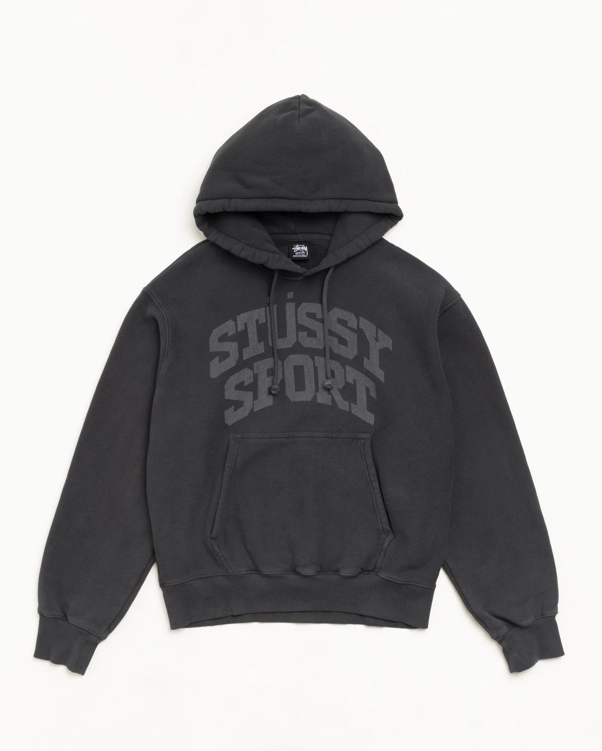 Block Sport Hoodie Garment Dyed