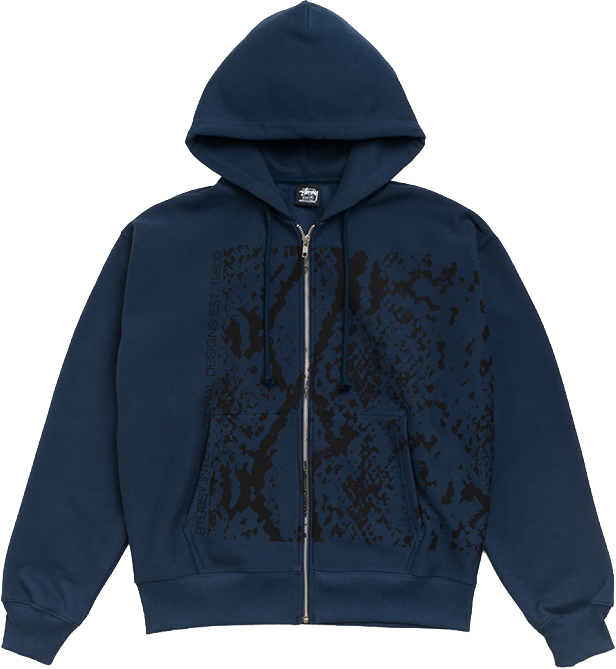 Snakeskin Zip Hoodie