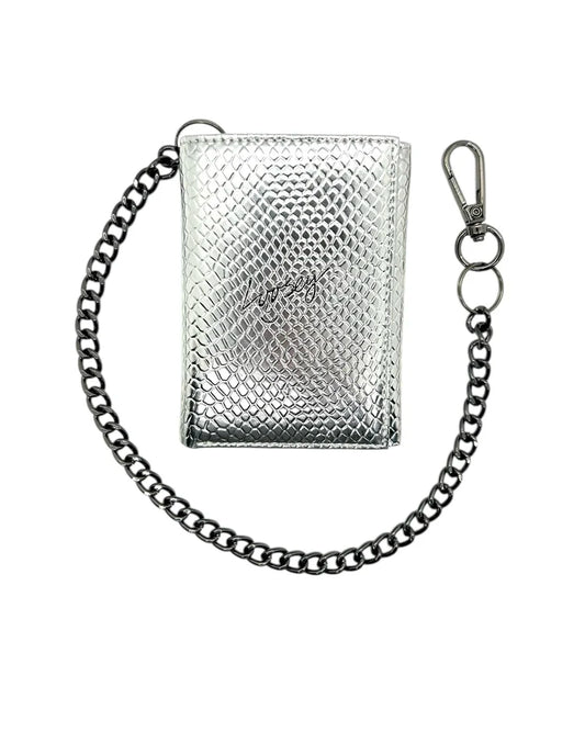 Metallic Silver Chain Gang Wallet