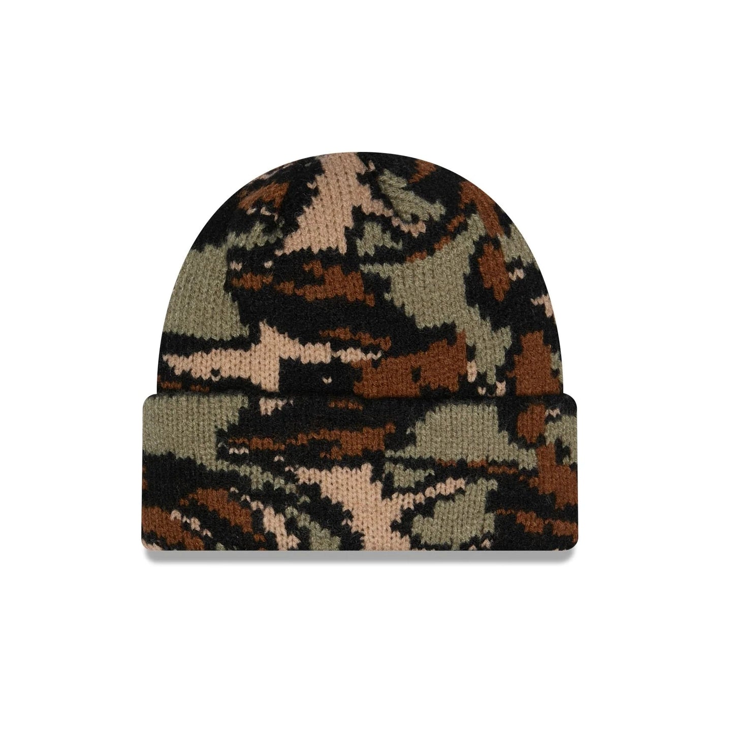 Jacquard Camo Knit Beanie