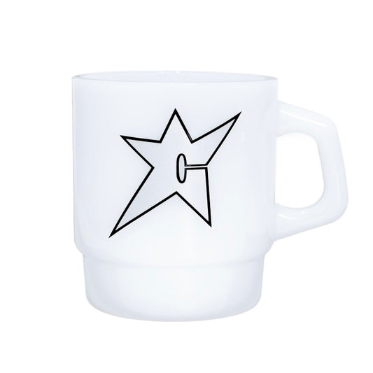 C-Star Milk Glass Mug