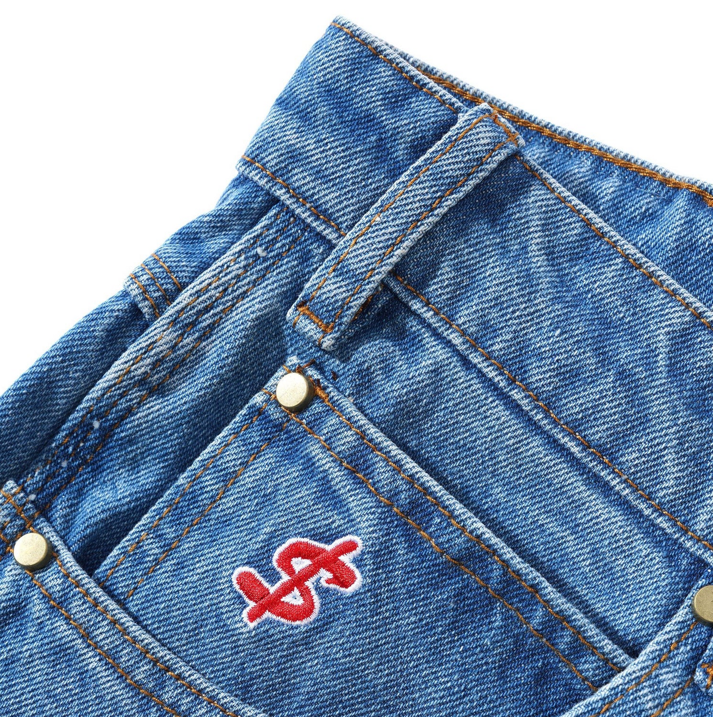 Logo Baggy Denim Jeans