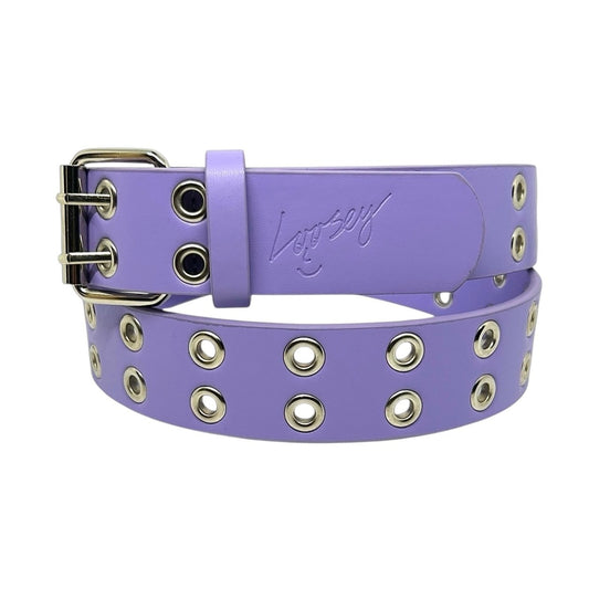 Lavender Grommet Hole Belt