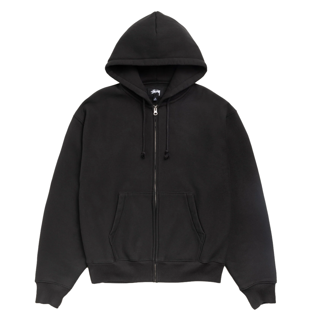 Cursive Applique Zip Hoodie
