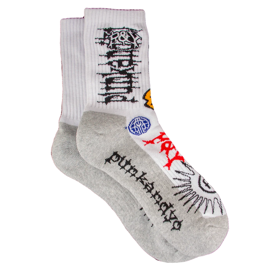 Mad White Socks
