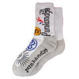 Mad White Socks